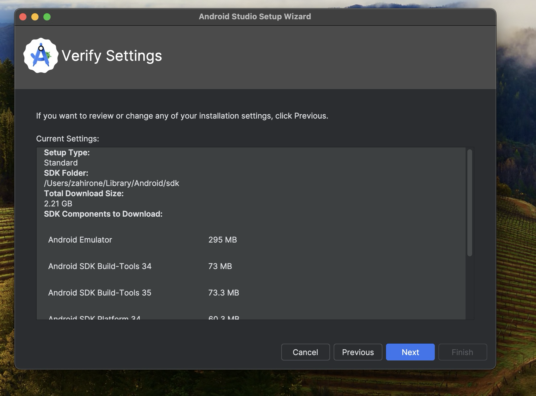 Verify Settings